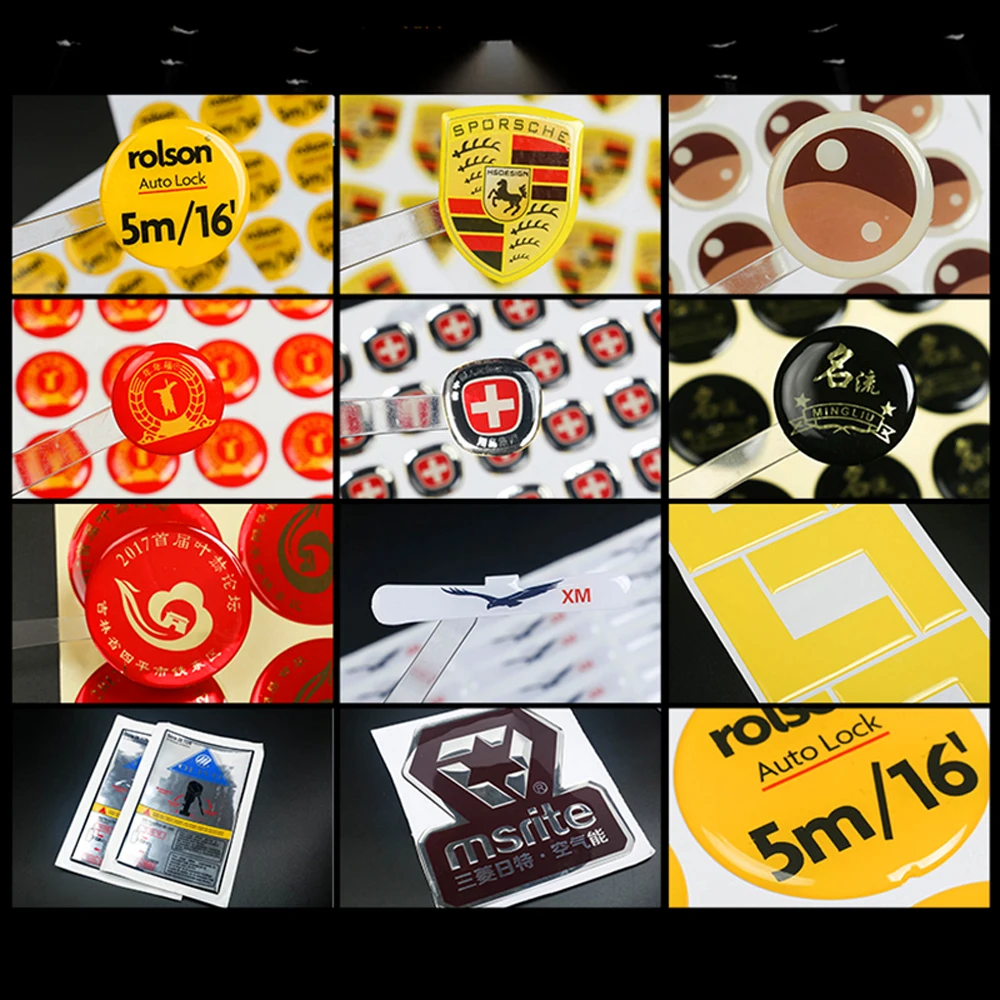 3D LOGO Stickers Customizable Silicone Rubber Patch