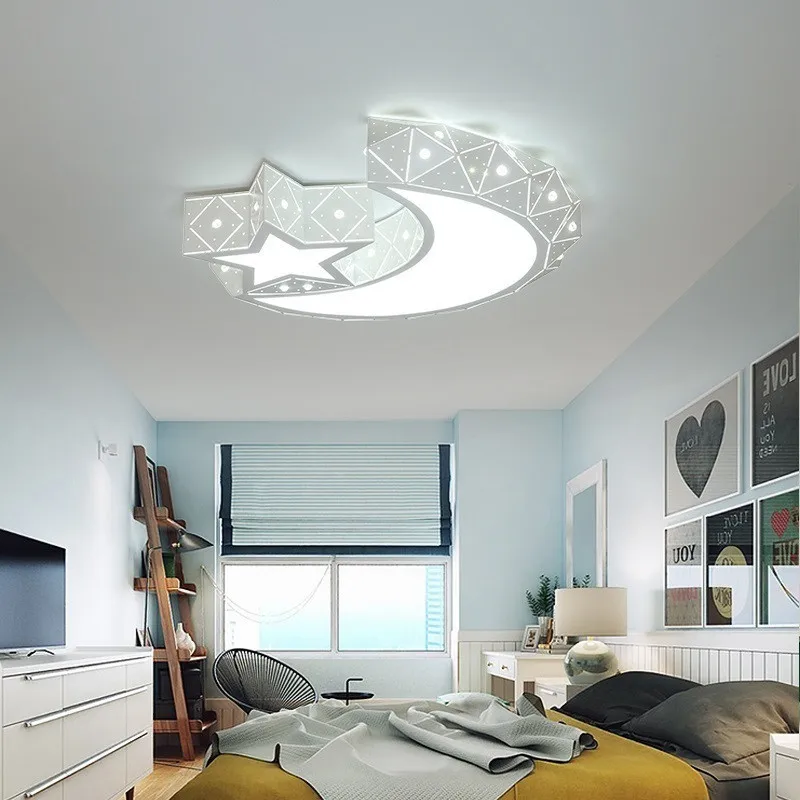 

Moon Star Led Ceiling Light In Bedroom Ceiling Light Kids Room Ceiling Lamp For Children Baby Girl Boy Room Ceiling Led Light