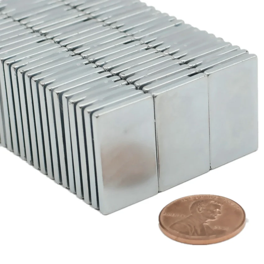 

N42 NdFeB Block 25x15x2mm 25x15x3mm Rectangle Strong Plate Neodymium Permanent Magnets Rare Earth Magnets NiCuNi Coated 24pcs