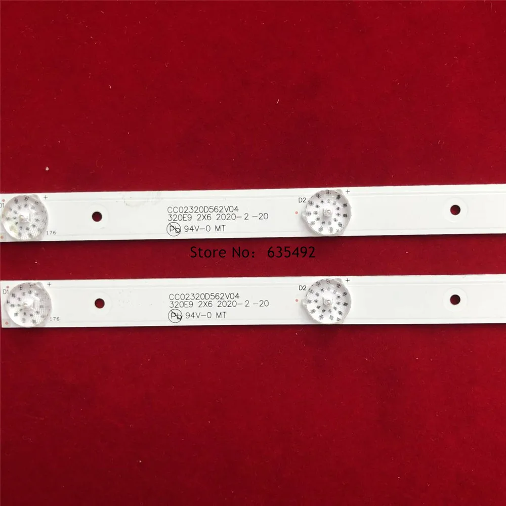 Tira de retroiluminação LED para LE-8822A M32D-1 CCCC02320D562V07 320L(320E9)2X6 CC02320D562V04 320E9 2X6
