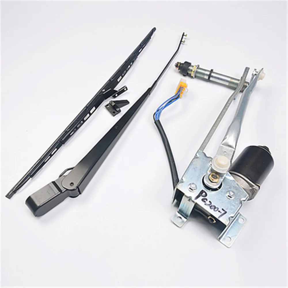 

For Komatsu PC220 360-7 wiper PC200 300-7 arm blade set 350-7 excavator wiper motor motor assembly