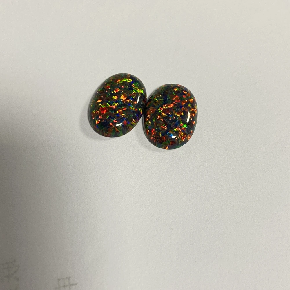 Meisdian lab-フラットバック13x18mm,カボション,ブルネット,宝石用