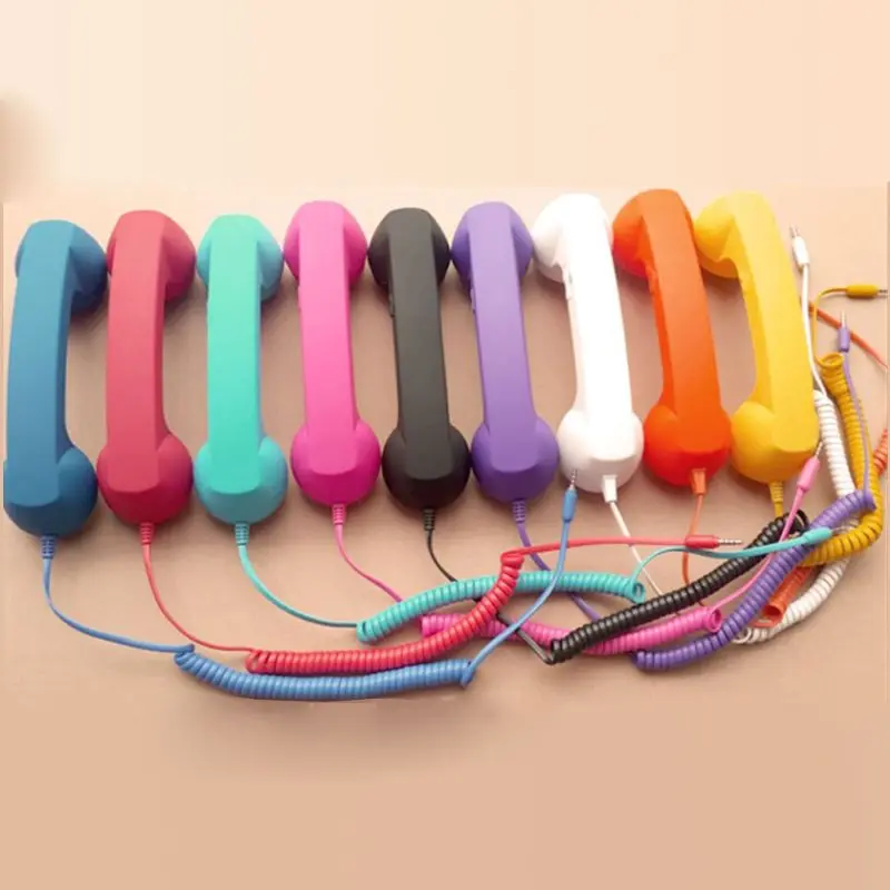 Universal Retro Radiation-proof Telephone Handset Headphones for Phone Calls