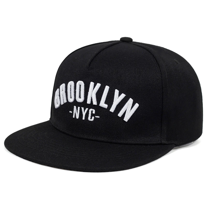 BROOKLYN Snapback-Kappe mit Buchstaben-Stickerei, modische Herrenmütze aus Baumwolle, angepasste Outdoor-Sport- und Freizeitmützen, Hip-Hop-Baseballkappen – Detail 3