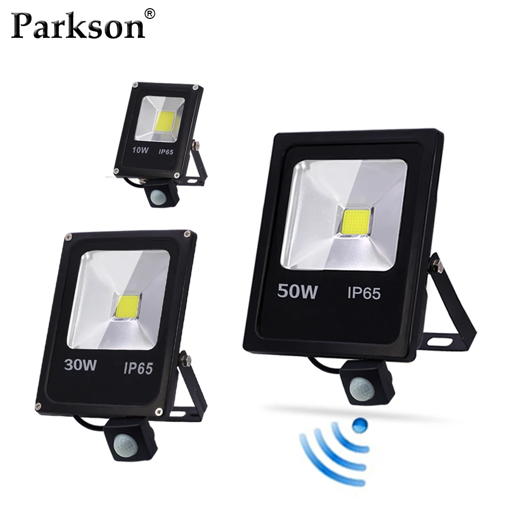 

Motion Sensor LED FloodLight Outdoor Lighting Waterproof IP65 10W 30W 50W 220V Wall Lamp Flood Light LED Reflector Spotlight