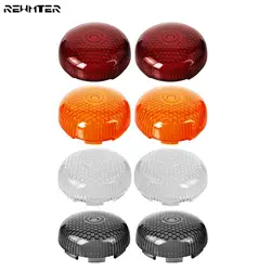 Motocicleta Turn Signal Indicator Lens, Tampa da lâmpada, apto para Harley Sportster 883, 1200, Touring, Dyna, Softail, Road King, Heritage