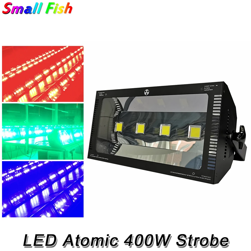 New Disco LED Atomic 400W Strobe Light DMX Professional Wedding Stage Effect Strobe Light Sound Control Wash Light For DJ Party