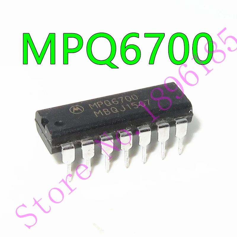 5pcs/lot MPQ6700 DIP   SILICON COMPLEMENTARY QUAD TRANSISTOR