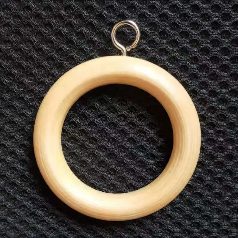 5MMlotus wood natual wood color curtain ring / wood circle/curtain ring holder with clear varnish brown paint free ship