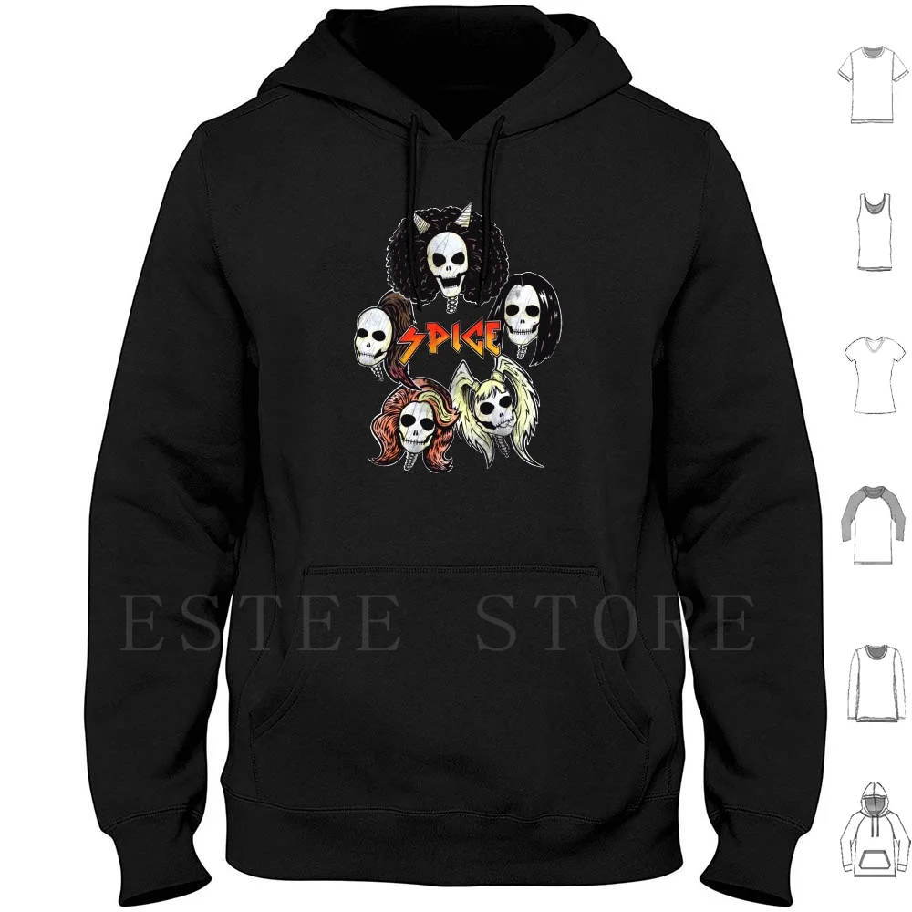 Spice Rock & Roll Sudaderas con capucha The Spice Guns Roses Roll Música Bebé Spice Ginger Spice Spice Deportiva Spice Spaventoso Posh
