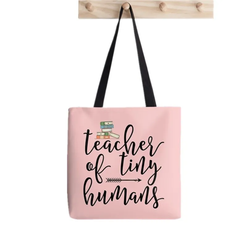 Teacher supplies Talking About Plants Printed women Harajuku tote shopper Funny handbag girl shopping Lady gift Canvas Bag