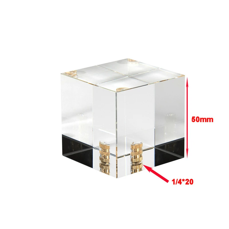 التصوير الفوتوغرافي بريزم كريستال مكعب الزجاج 50*50*50 مللي متر عدسة الكاميرا تأثير تصفية المنشور الزجاج التصوير الملحقات