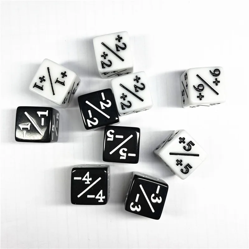 10Pcs/set 16MM D6 Count Addition and subtraction Dice For Math teaching Board game Accessory