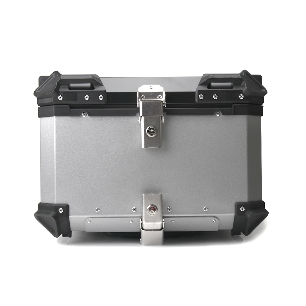 

40L 50L 60L Universal Motorcycle Trunk Tool Box Rear Top Luggage Helmet Case Aluminum Tail Storage Toolbox Key Lock Waterproof