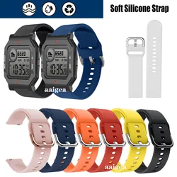 20mm Soft Silicone Band Strap for Huami Amazfit Neo for Huami Amazfit Bip Bit Lite Youth 1S U Band With Fashional Colors