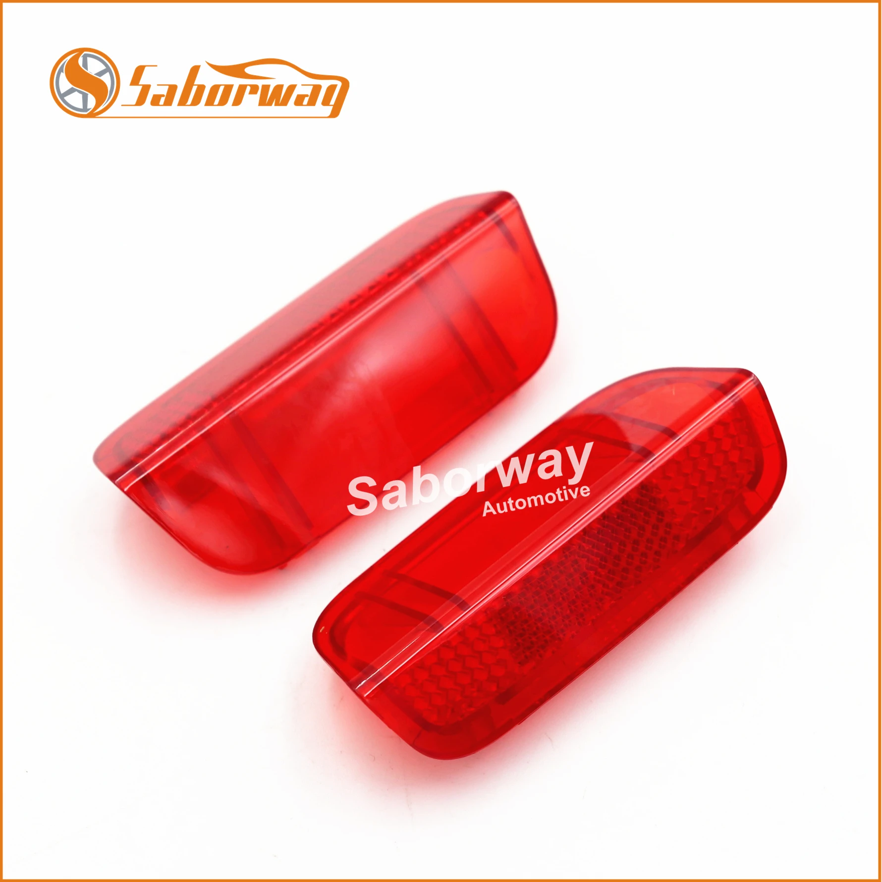 Saborway 2PCS Plastic Red Door Panel Light Lense Reflector For Passat B6 B7 MK5 MK6 Golf MK6 Passat CC 1KD 947 419 1KD947419