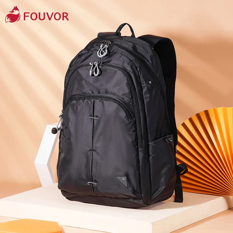 Fouvor Large Capacity Ladies Backpack New Rucksack Outdoor Leisure Travel Bag Korean Version All-match Computer Bag 2856-04