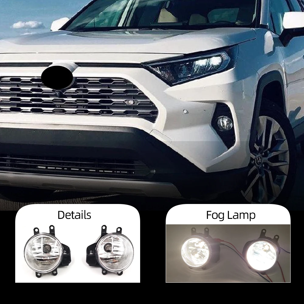 

Противотуманные фары, светодиодные противотуманные фары для Toyota RAV4 RAV 4 XA50 2019 2020 2021, галогенная противотуманная фара, крышка, решетка, рамка