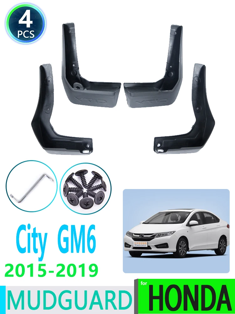 Dla Honda City GM6 2015 2016 2017 2018 2019 błotnik błotnik błotniki osłona Splash klapa akcesoria samochodowe — zdjęcie 2