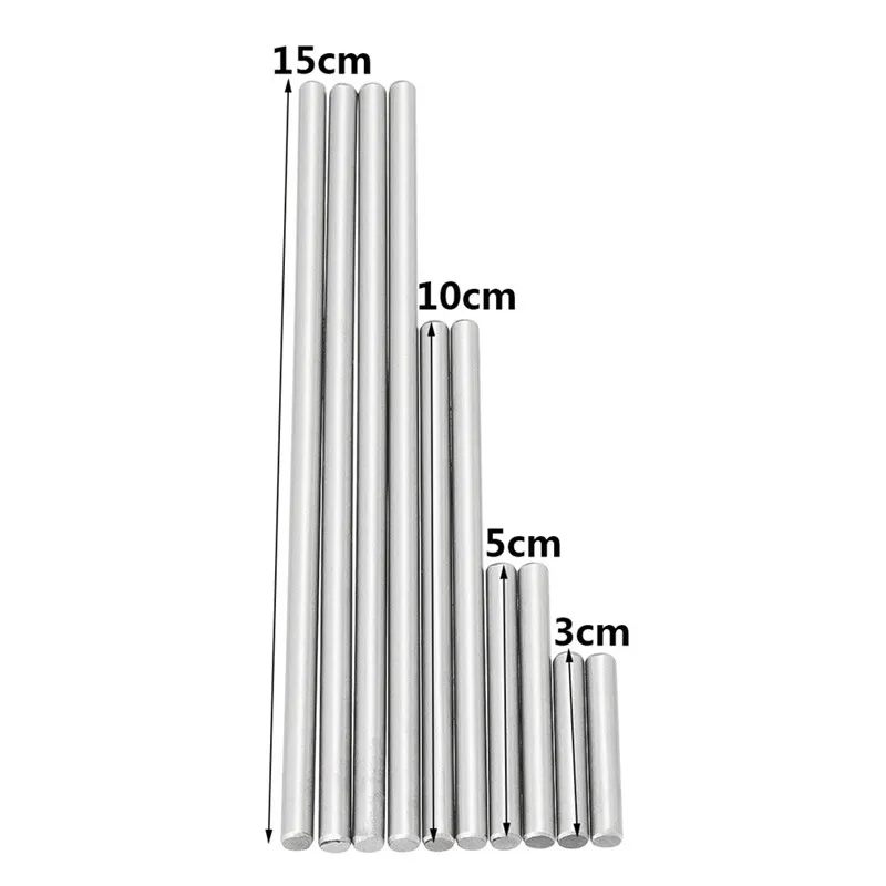 10Pcs 5.3mm High Hardness Ejector Pins Set for Pushing Drill Buttons Full Specifications Steel Reamer Machine Tools Accessories