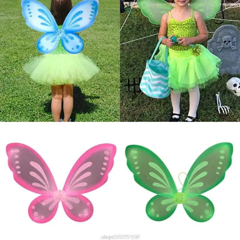 Fairy Butterfly Angel Wing for Kids Girls Party Fancy Dress Carnival Costume Photography Props for Halloween AG25 21 Dropship