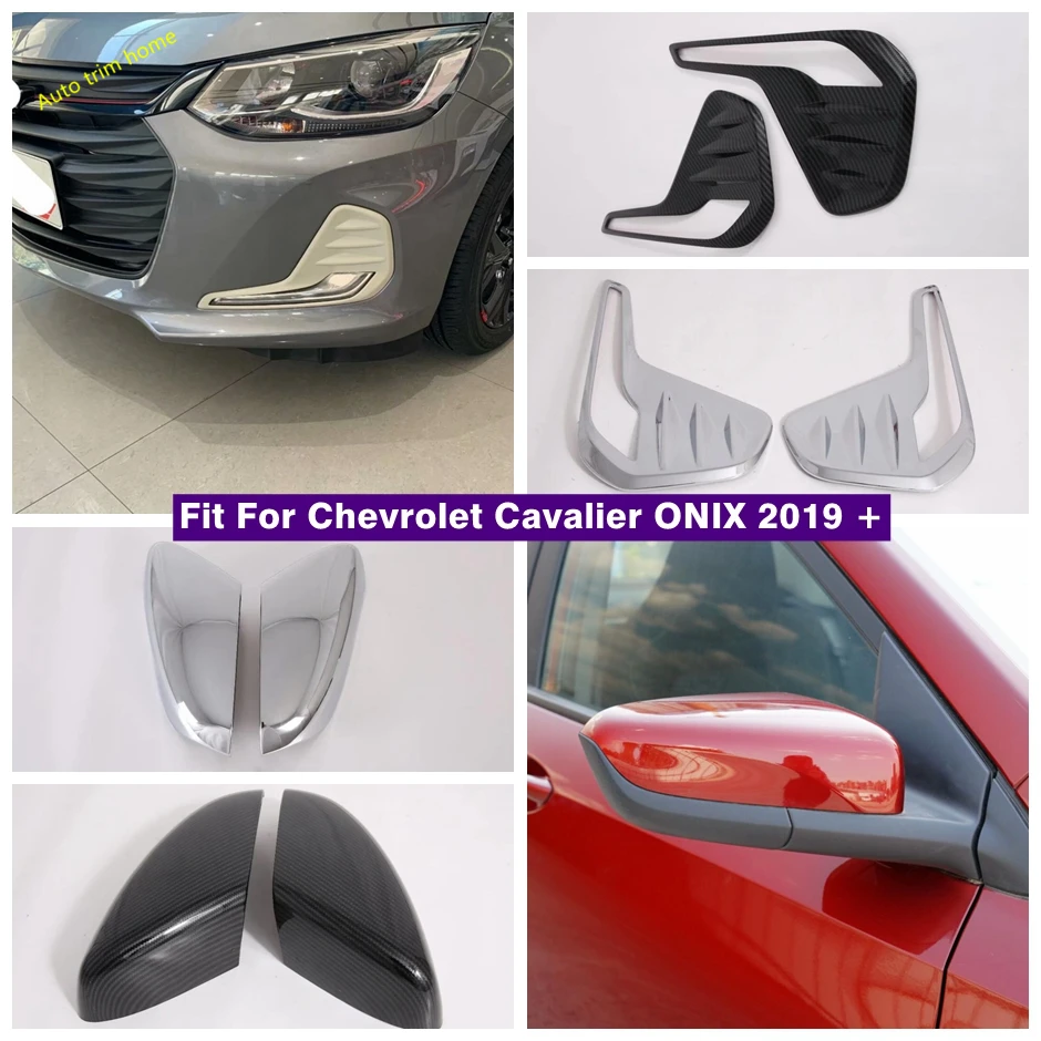 

Front Fog Light Lamp / Rearview Mirror Protector Cover Shell Trim Fit For Chevrolet Cavalier ONIX 2019 - 2022 Car Accessories