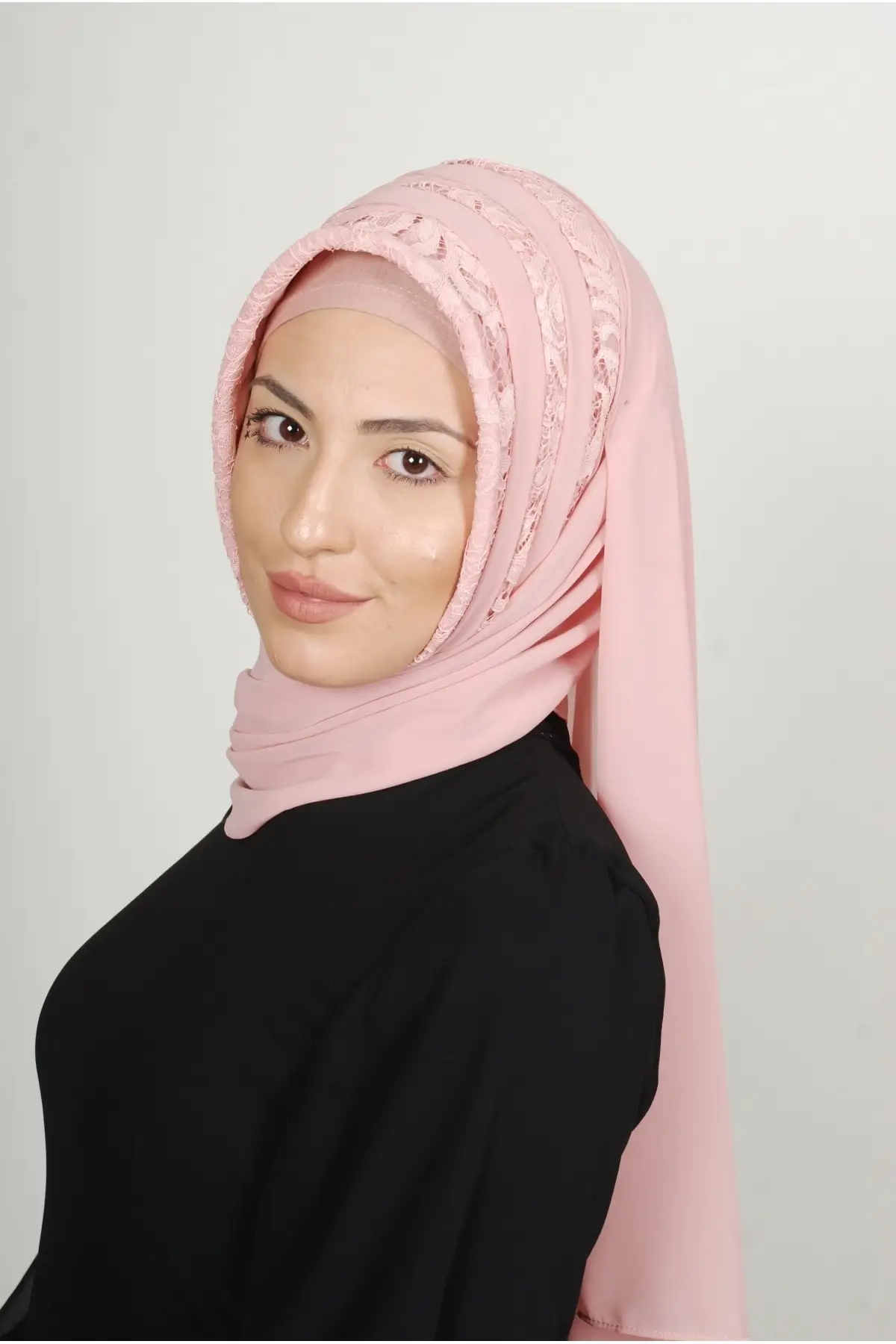 Instant Hijab Lace Drapeli Scarf