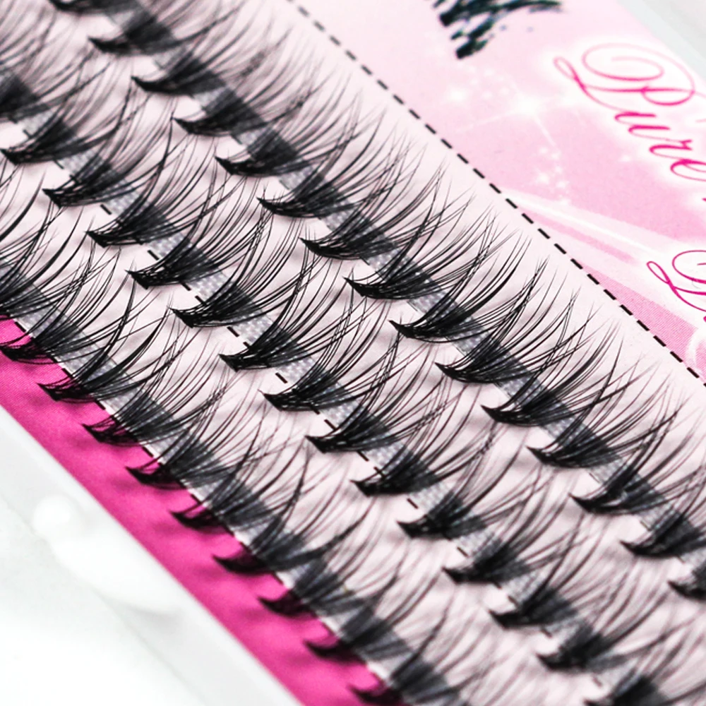 

Grafting World 20D Pink Logo Individual Eyelashes Pure Natural Style and Pure Green Products Making Up Tool