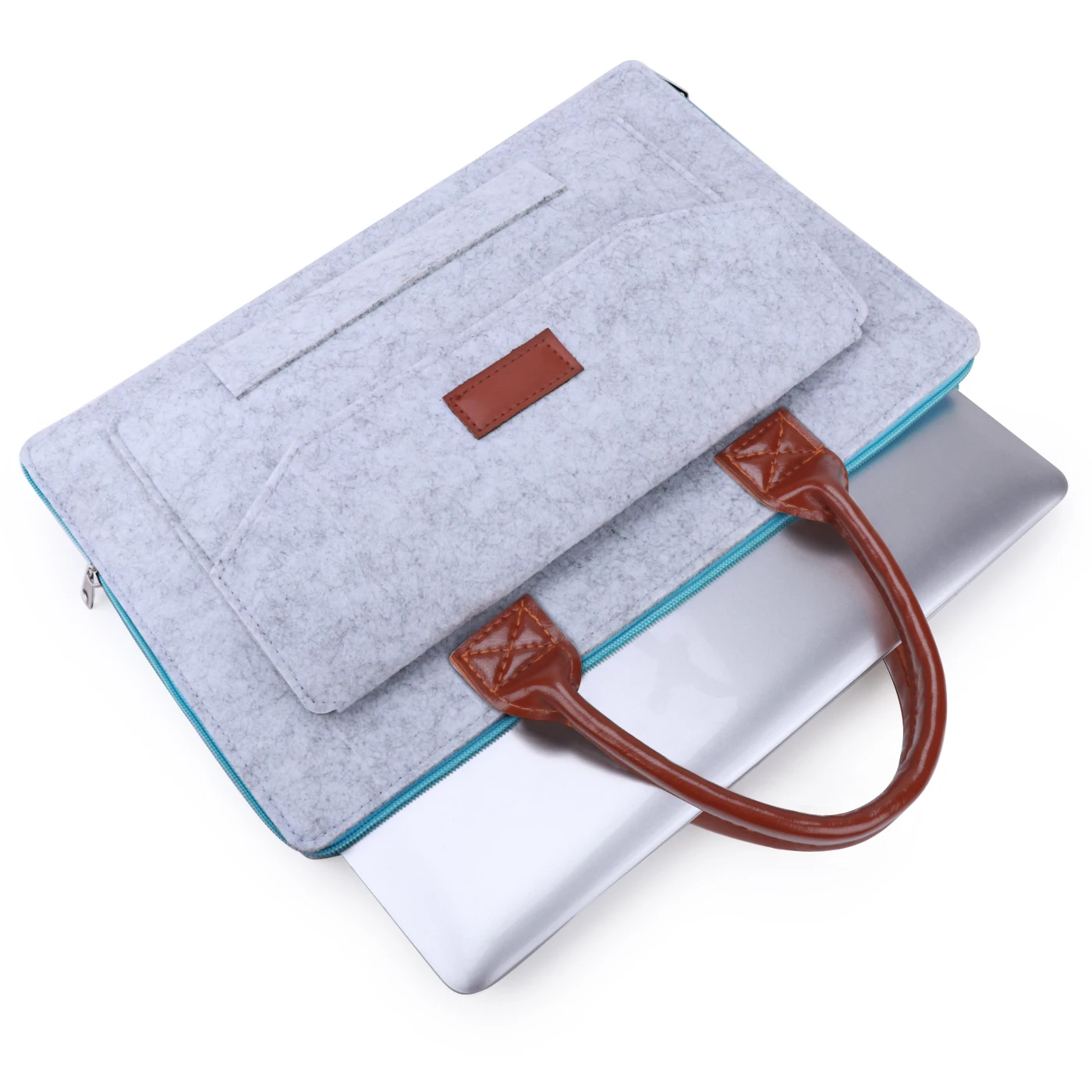 11.6/13.3/15.6'' Laptop Sleeve Handle Felt Ultralight Notebook Tablet IPAD Case Front-pocket Pouch Bag Briefcases for Macbook