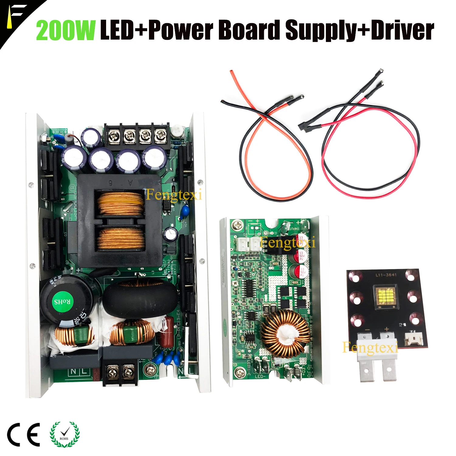 Luci medici FAI DA TE Luce Del Proiettore Kit SST300 120w 150w HA CONDOTTO il Modulo con Scheda Di Potenza di Alimentazione e LED 150w Bordo di Auto