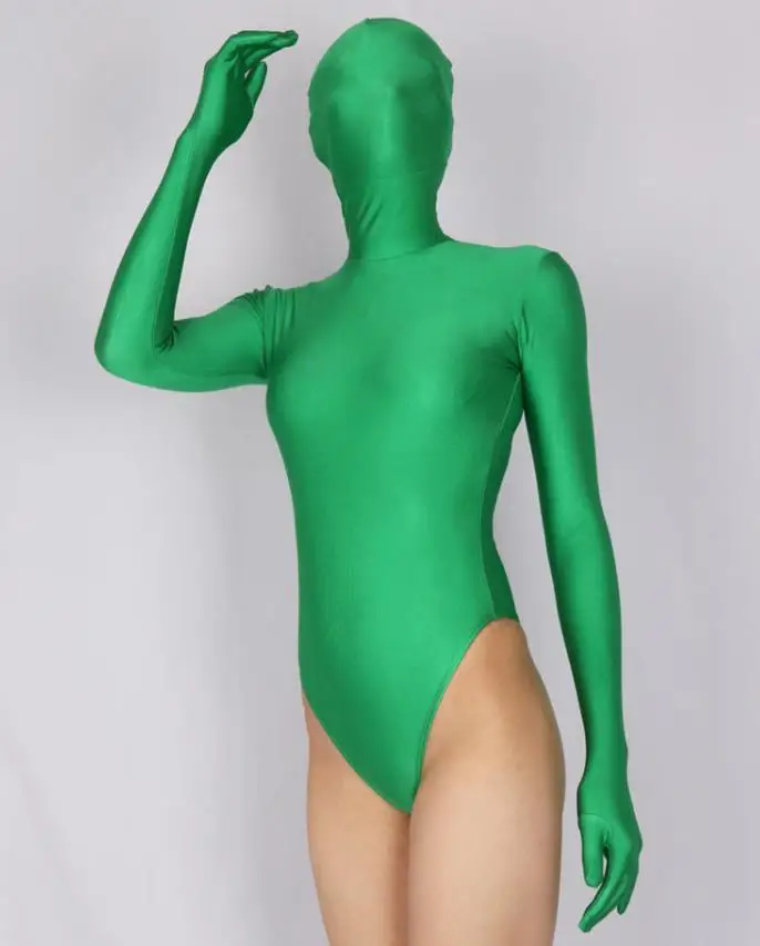 Women Men Customized Sexy Spandex Bodysuit Long-sleeved High Elastic Body Shaping Tight Corset One Piece Stage Show