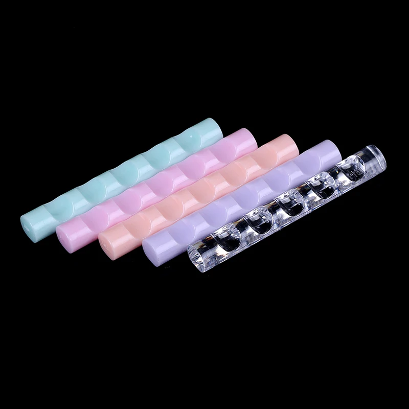 1Pc Nail Tool Rack Nail Brush Stand Clear Acrylic Holder Display Stand Rest For 5 Nail Art Pens Brushes J0012