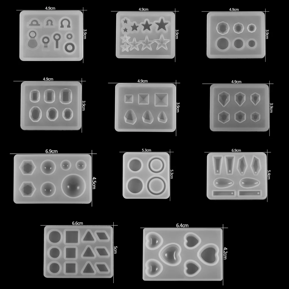 Инструмент для изготовления ювелирных изделий из акриловой смолы разных видов, силиконовая форма смешанного стиля, силиконовая форма для литья, аксессуары для изготовления ювелирных изделий своими руками