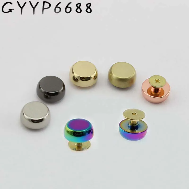 10-30-100pcs 8 farben 11mm 13mm Hohe Qualität Bindung Schrauben Nagel Nieten Leder Kupfer Handwerk Gürtel Feste Schrauben DIY