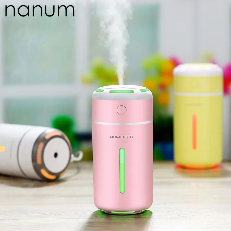 Car air freshener Qiao Le colorful lights Humidifier USB Mini Ultrasonic Essential Oil Diffuser LED Air Purifier Mist Maker