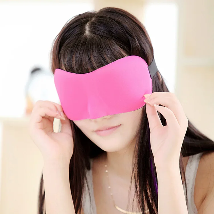 3D Sleeping eye mask Travel Rest Aid Eye Mask Cover Patch Paded Soft Sleeping Mask Blindfold Eye Relax Massager Beauty Tools