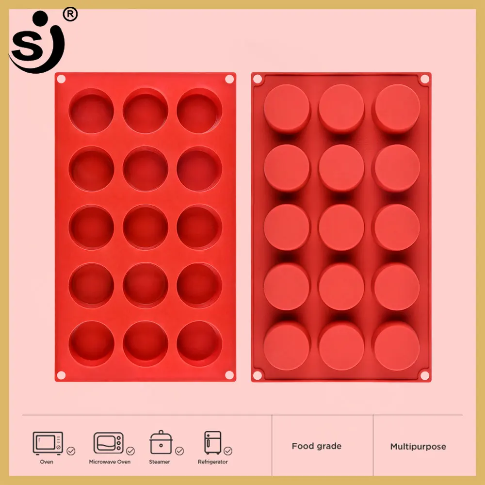 

Flat Round Silicone Molds Cake Decorating Tool Bakeware Safety Certificate Chocolate Decorations 3d Candy Cake Baking