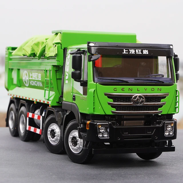 Green/red 1:24 Saic Hongyan Iveco Gisinfo Intelligent 8*4 6*4 C500 Diecast  Dump Truck Model for Gift, Collection - AliExpress