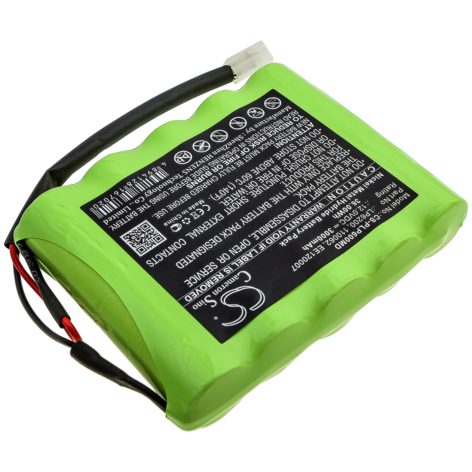 Replacement Battery for Physio-Control  7 Defibrillator, Lifepak 6, Lifepak 6S, LP7, NLP6 110062, EE120007, LP6200 12.0V/mA