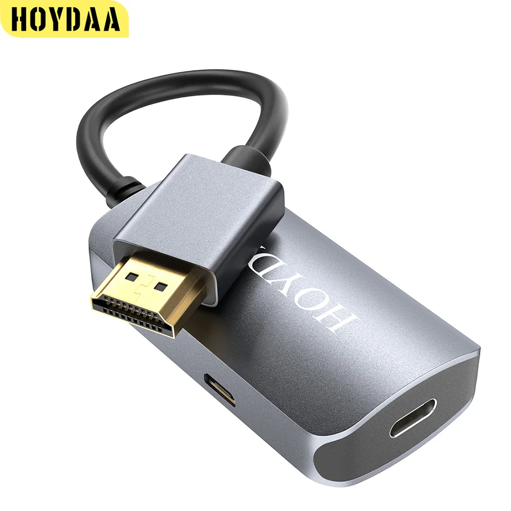 

HDMI to USB C Adapter 4K@60Hz HDMI Input to USB C Output for Laptop,ROG Ally,PS4/5,Xbox to AR Glasses,XR Glasses,VITURE Pro,etc