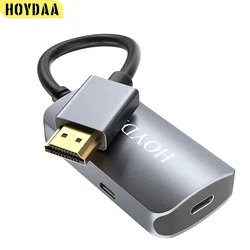 HDMI to USB C Adapter 4K@60Hz HDMI Input to USB C Output for Laptop,ROG Ally,PS4/5,Xbox to AR Glasses,XR Glasses,VITURE Pro,etc