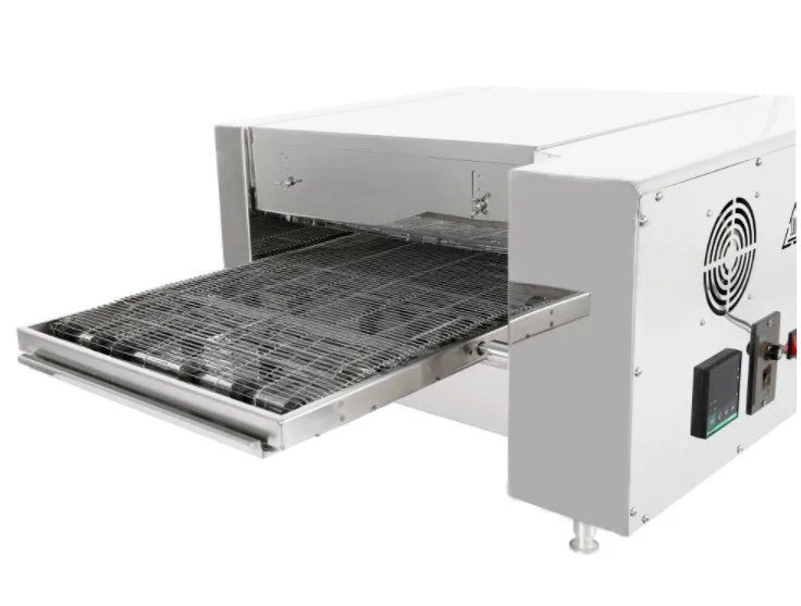 آلة فرن البيتزا الزاحفة التجارية فرن تحميص البيتزا آلة صنع المحمصة بيتزا بيكر نفق موقد شاشة ديجيتال