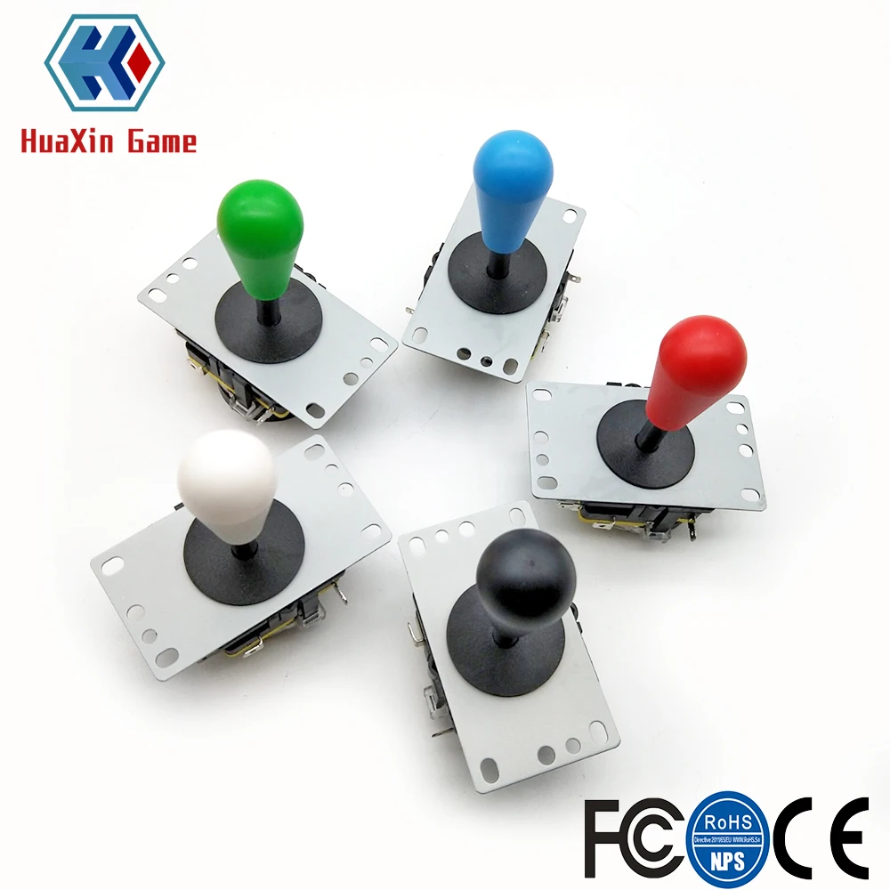 2 PCS Copy Sanwa 8Way Joystick With Micro Switch For DIY Arcade Game Machine High Quality Multi Color Red Green Blue White Black