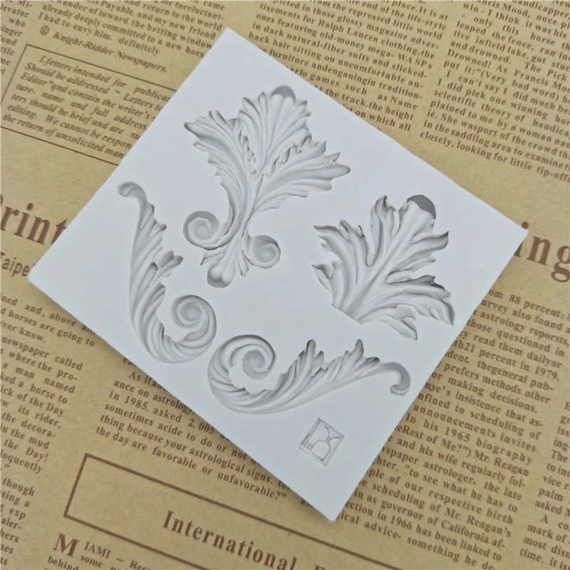 Classic Relief Pattern Mould Fondant Cakes Decor Tools Silicone Molds Sugarcrafts Chocolate Baking Tools For Cakes Gumpaste Form