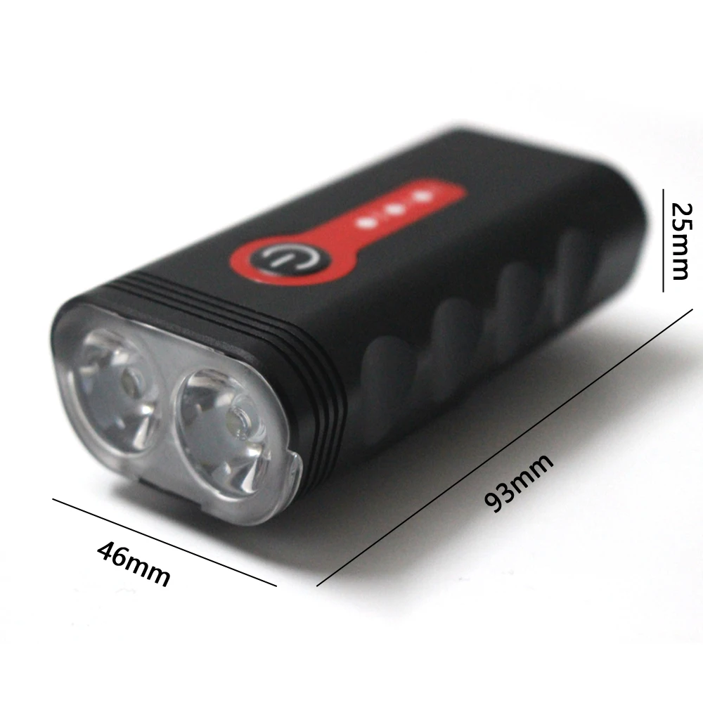 Lampe de poche aste à LED intégrée, lampe de vélo USB, lampe de sauna Inj, lumières de camping, lumière de vélo, 8000 lumens