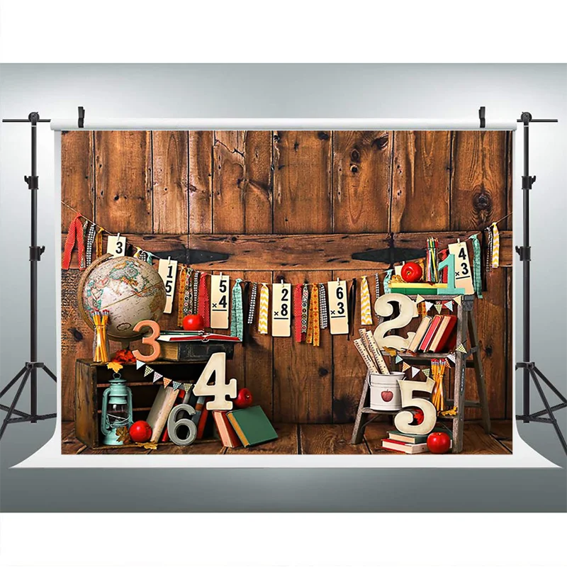 印刷された木製の背景,学校に戻る,赤ちゃんと子供のための茶色の壁の背景,写真スタジオ,写真撮影