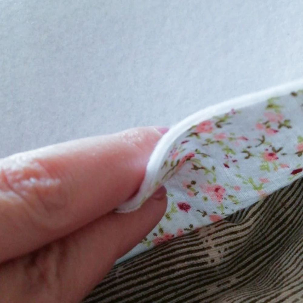 Teramila Lnterfacing Stoff 180 g selbstklebender Baumwollschlag, Creme, perfekt für Geldbörsen, Bastel-DIY-Projekte, 2 Meter/Lot – Detail 5