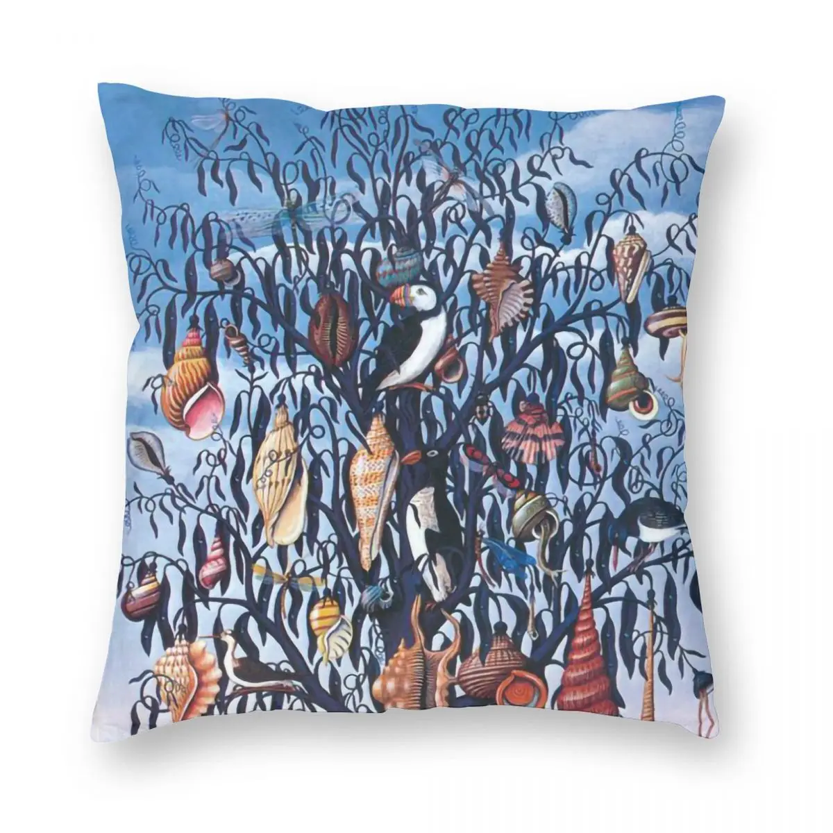 Talk Talk Spirit Of Eden Square Pillowcase Polyester Linen Velvet Creative Zip Decor Car Cushion Cover 45x45