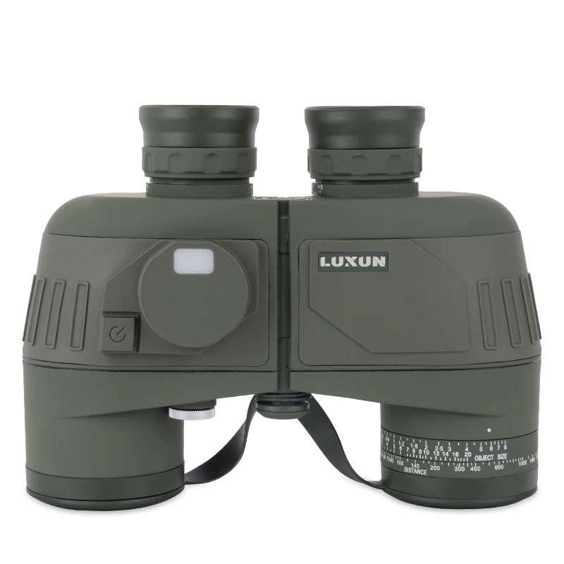 LUXUN Powerful Binoculars 10X50 HD Waterproofing Ranging Compass Telescope for Nautical Hunting Tourism Camping