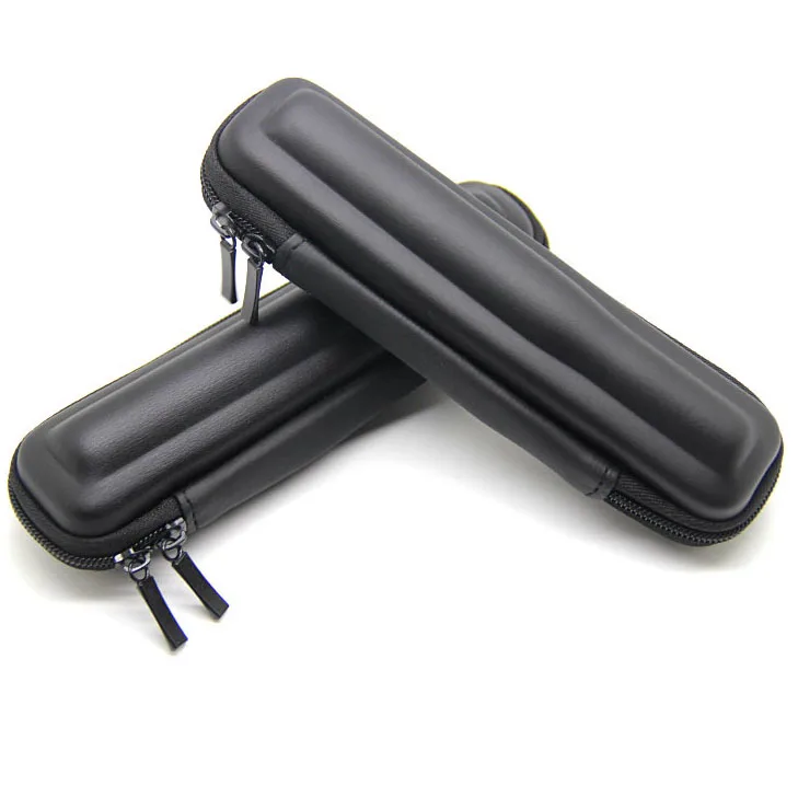 Black Mini Slim Case Small Leather Zipper Carry Bag Zipper Case Vape Pen Carry Case